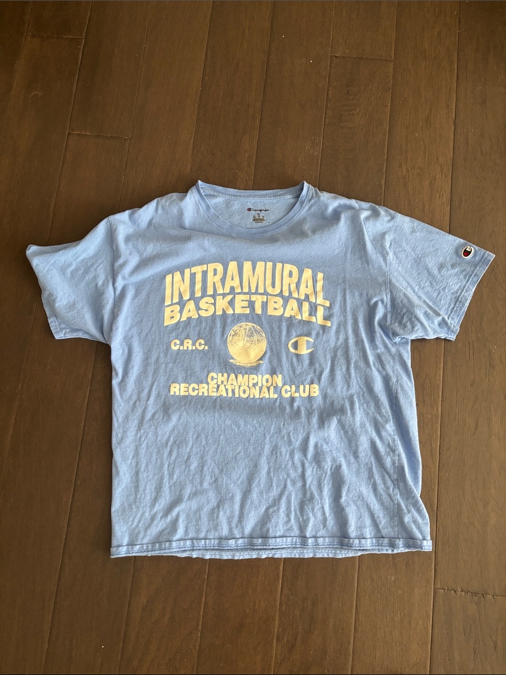 Champion Light Blue Intramural Basketball Graphic Tee - Picture 1 of 1